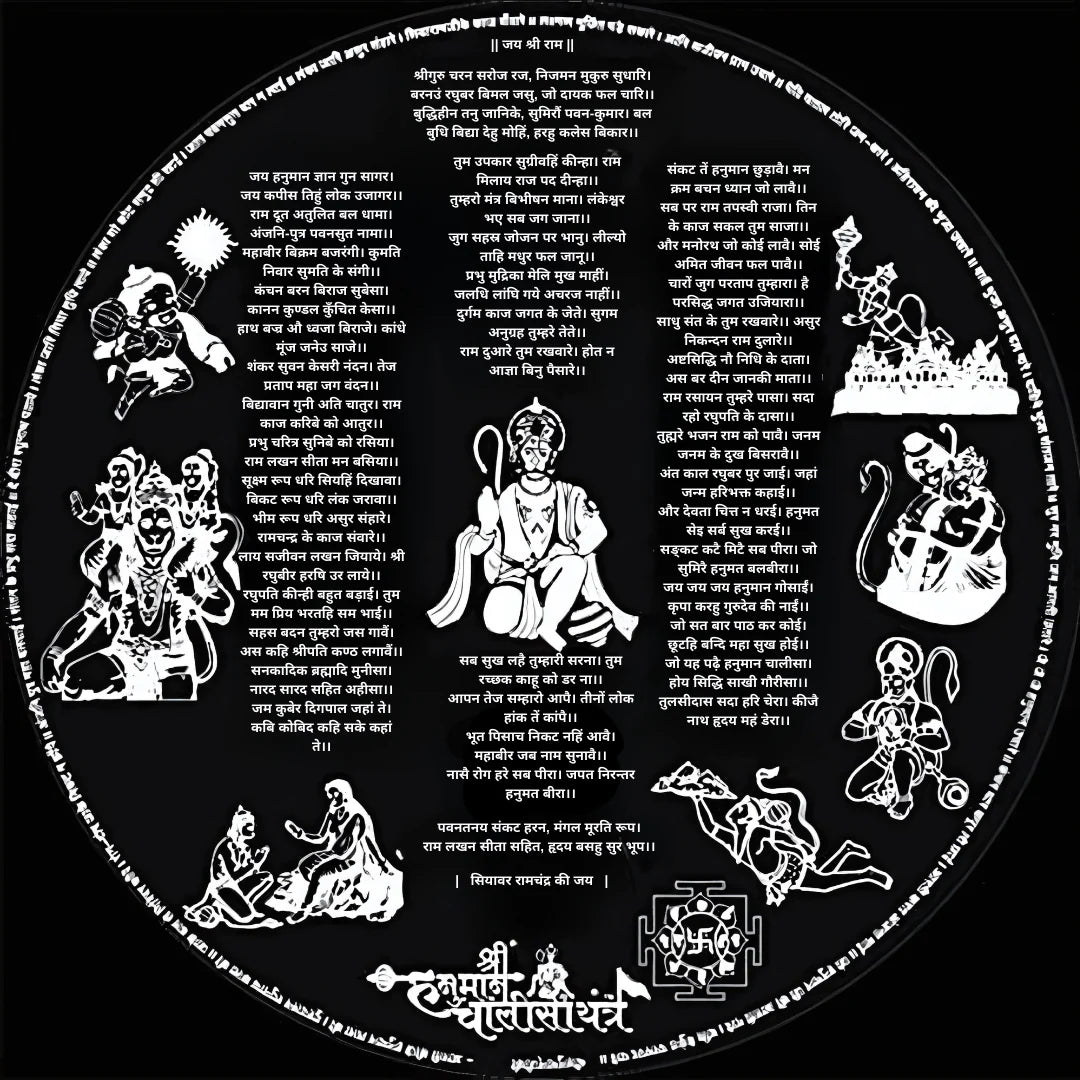 Hanuman Chalisa yantra with Chain